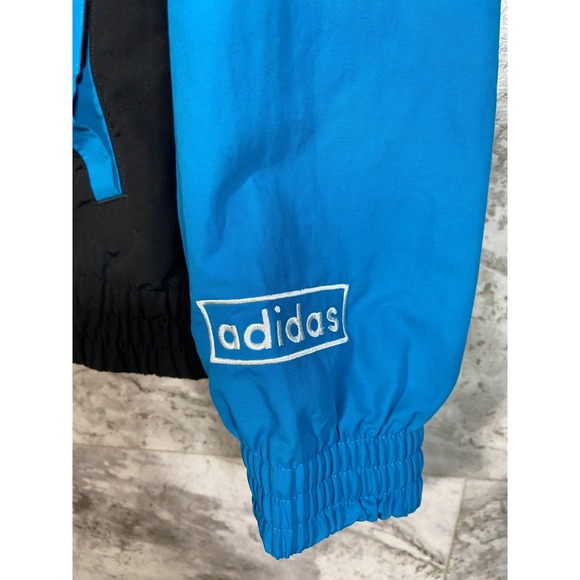 Adidas Originals Shadow Trefoil Jacket Black Yellow Blue Colorblock Logo Men's S - Picture 5 of 15